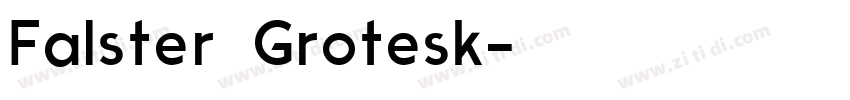 Falster Grotesk字体转换